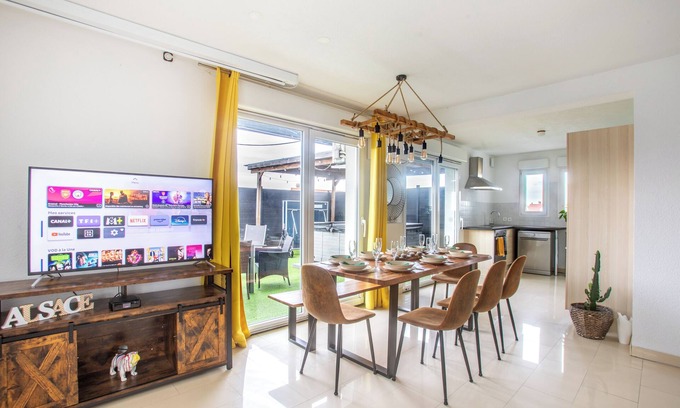 Muntzenheim Apartamento | ESPLANADE Bonne Nuit SPA Jeux Colmar