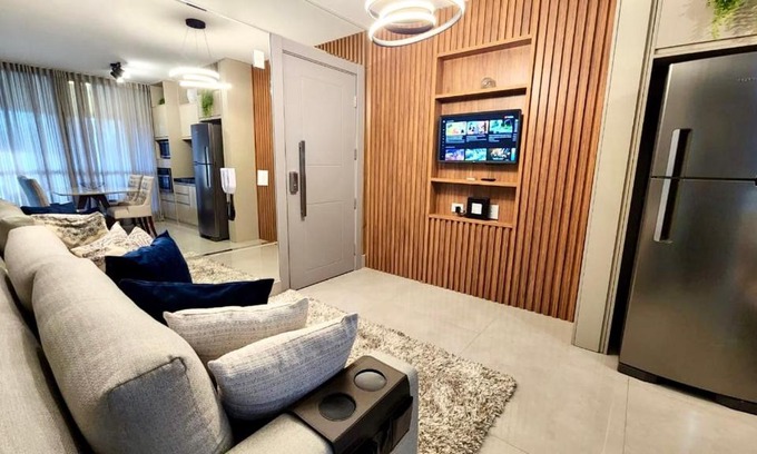 Jardim dos Estados Apartamento | Estúdio Luxuoso no Vertigo com Smart TV na Cama