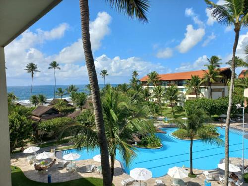 Porto de Galinhas Hotel | Estúdio Marulhos, varanda com vista de mar e parque aquático, à beira-mar de Muro Alto, wi-fi, restaurante, estacionamento e a 10' de Porto de Galinhas