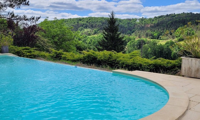 Auriac-du-Perigord Casa | Finca para 8 personas con piscina