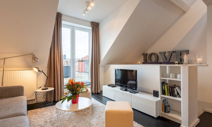 Ixelles Apartamento | Europea Bruselas Luxury Duplex Terrace Residence - Flagey
