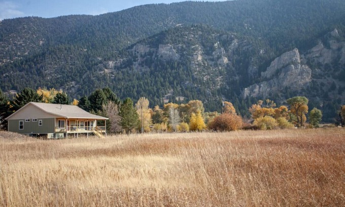 Livingston Casa | Evergreen Lane Getaway · Views of the river from the large porch