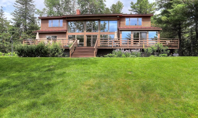 Rangeley Casa | Evergreen Shore | Spacious Family Retreat w/ Flat Lawn & Stunning Lake Views