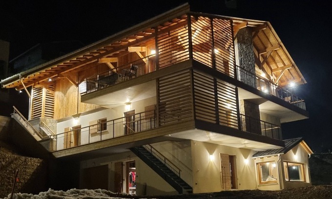 Hauteluce Chalet De Esquí | Exceptional 5-star chalet facing Mont Blanc - Jacuzzi & Sauna & Cinema