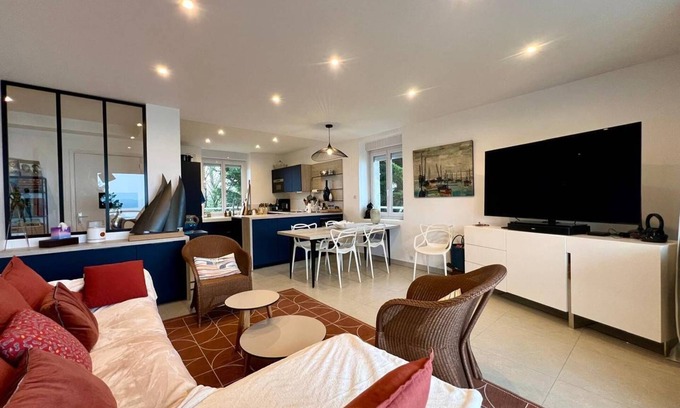 Saint-Cast-le-Guildo Apartamento | Exceptional apartment with sea view - 400 m from the beach