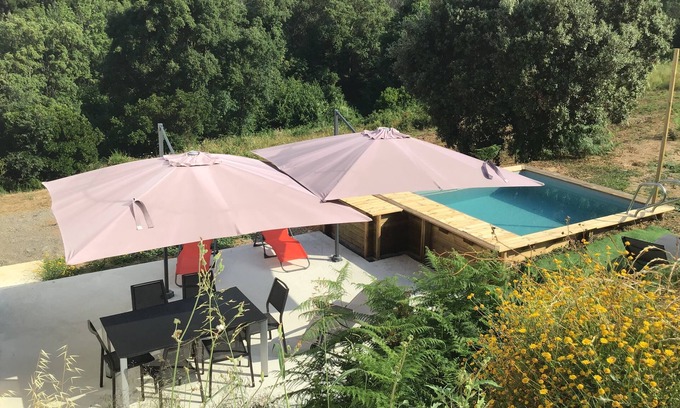 Taglio-Isolaccio Casa | Exceptional geographical location! Beach 3 minutes away, nice stay, plancha
