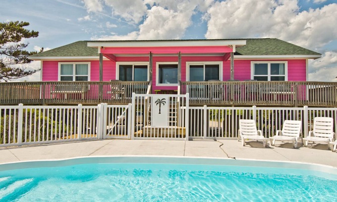 Emerald Isle Cabaña | Excepcional Mar Cottage Frente Con piscina perfecto para su familia!
