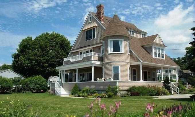Kennebunk Casa | Excepcional casa frente al mar con playa privada y patio trasero