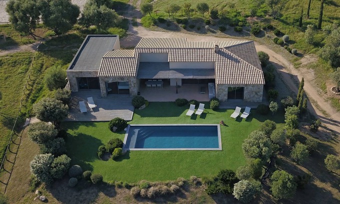 Hameau de Palombaggia Villa | Excepcional vista al mar con piscina, a 300 metros de la playa de Palombaggia, acceso privado