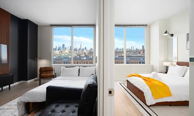 The Heights Apartamento | Exclusive 1BR Apt with NYC View