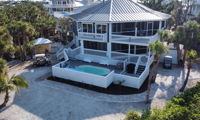 North Captiva Casa | En la playa - Casa privada - Excelente ubicación, vistas al golfo, carrito de golf !!!