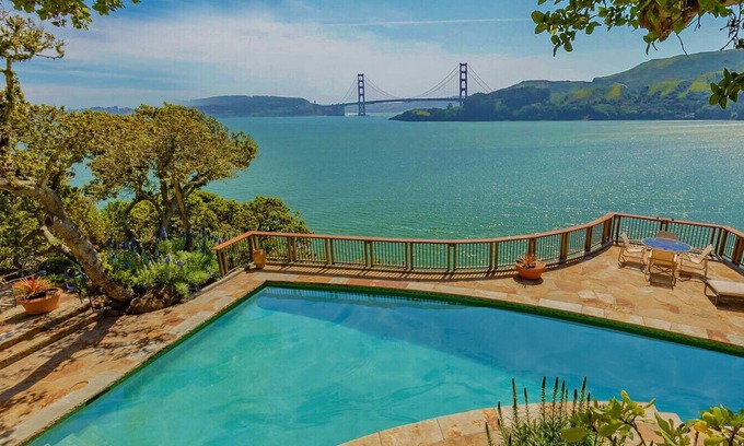 Belvedere Tiburon Casa | Exclusive Belvedere Escape w/ pool & stunning ocean views