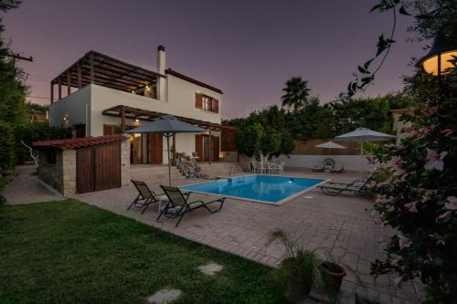 Asteri Villa | Exclusive Crete Villa Villa Citrus 3 Bedroom Private Pool Rethymnon