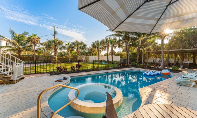 Melbourne Beach Casa | Exclusive Oceanfront Retreat w/ Heated Pool, Hot Tub & Grill
