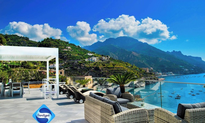 Ravello Villa | AMALFICOAST Acceso al mar Villa de 4 dormitorios ☀ Estacionamiento ☀ Jacuzzi ☀ Solarium