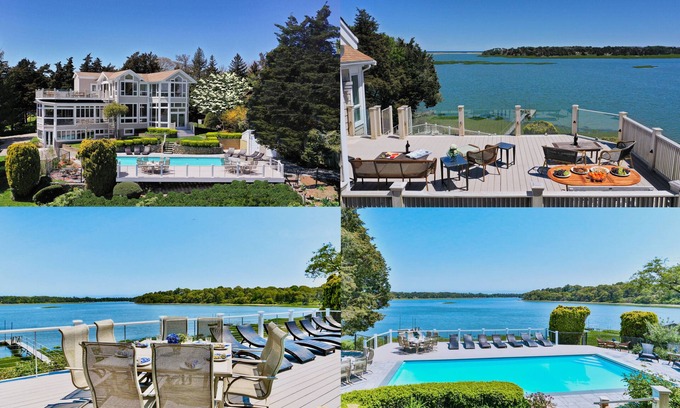 Orleans Casa | Casa de lujo ejecutiva frente al mar 6000 pies cuadrados; Piscina temperada; 16 plazas