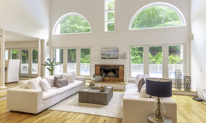 Amagansett North Casa | Nuevo listado: Lujo, luminoso y moderno, aire acondicionado central, piscina climatizada, cerca de las playas