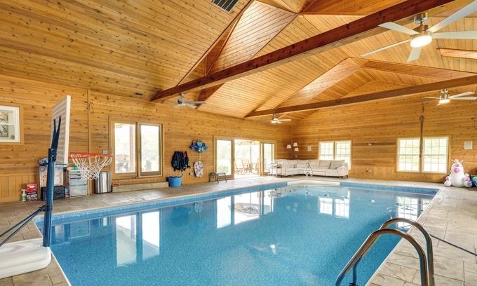 Radnor Casa | Expansive Radnor Home w/ Indoor Pool & Fire Pit!