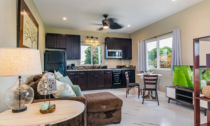 Hilo Apartamento | Experience Tropical Tranquility: Luxury Studio Home in Hilo!