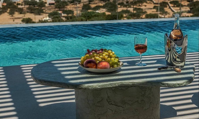 Karpathos Town Villa | Exquisite Karpathos Villa | Villa Calista | 2 Bedrooms | Breathtaking Aegean Sea Views | Private Swimming Pool & Hot Tub | Outdoor Dining Space | Shared Sea-View Gym | Pigadia