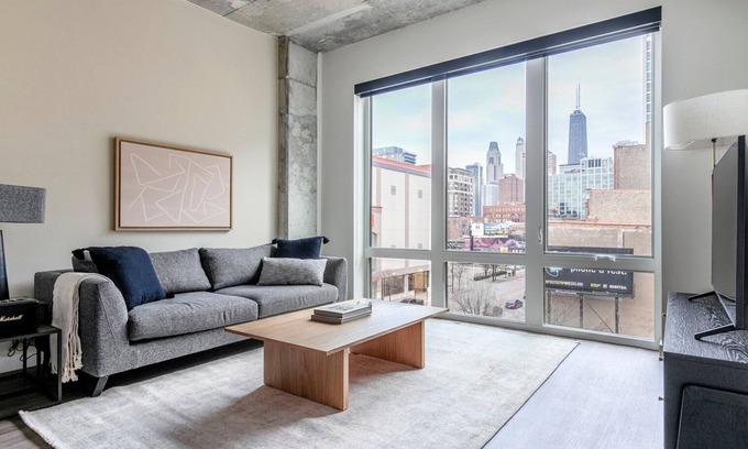 Killgubbin Apartamento | Fab River North 1BR w/ Sky Terrace, Yoga Studio & Grills, by Blueground