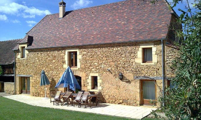 Prats-de-Carlux Casa | Fabulosa casa de piedra, bien equipado con piscina privada, cerca de Sarlat, Dordogne