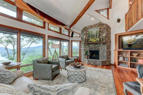 Big Canoe Casa | Falken Haus - Relax in Seclusion with Panoramic Lake Views