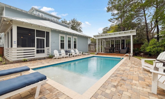 White's Gulfview Casa | Private Pool! Luxury Seacrest Beach Home! 6-Passenger Low-Speed Vehicle!