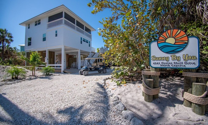 North Captiva Casa | Fall Special! Beautiful Island Home, Private Pool, Steps from Beach, Golf Cart