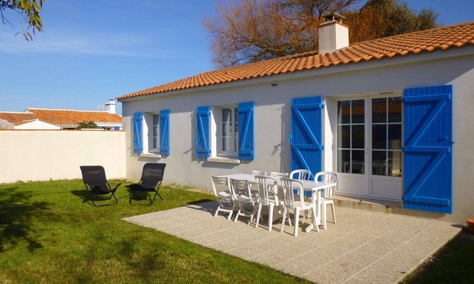 L'Epine Casa | Casa de vacaciones para 8, cerca de la playa, jardín y terraza
