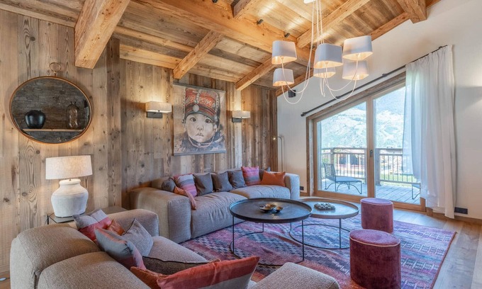 Le Praz Chalet De Esquí | Chalet familiar con spa y sauna cerca de las pistas en Courchevel