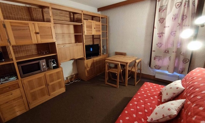 Isola Apartamento | Estudio familiar cerca de pistas, 4 pers, Le Front de Neige