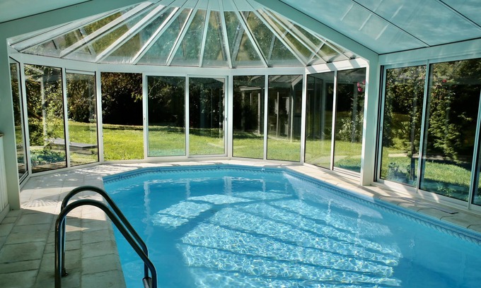 Locquirec Villa | Family villa with heated indoor pool and large enclosed garden