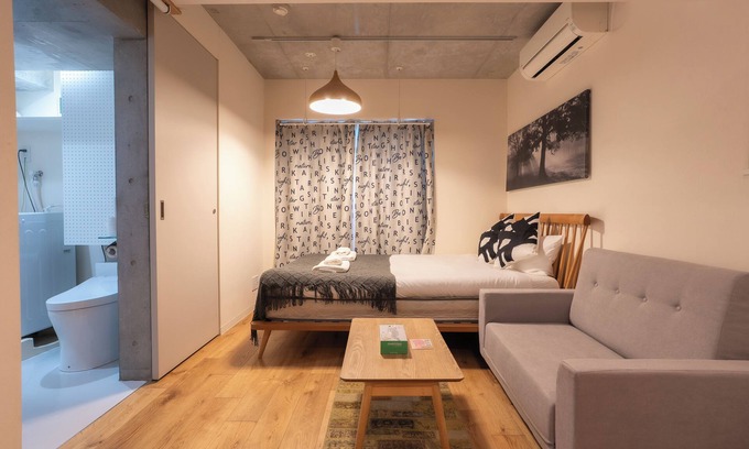 Nakano Apartamento | Fare Metallo 102 Delux double bed room with Kitchen Nakano City Near Shinjyuku