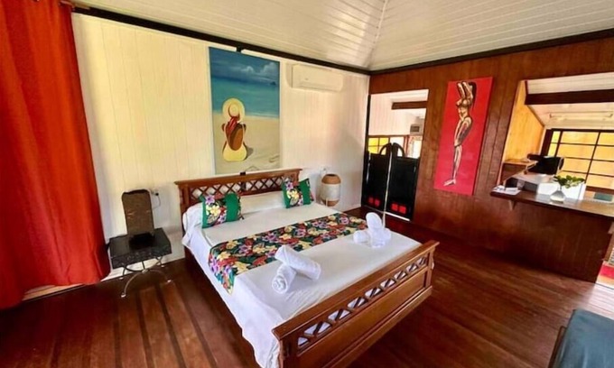 Moorea-Maiao Casa | Fare Miti vue sur le Lagon Avec Plage Privée