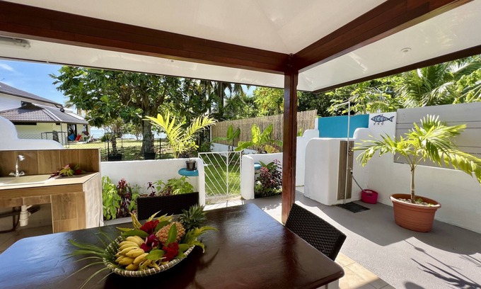 Moorea-Maiao Apartamento | Fare Tokatea - Charming Studio w Excl. Beach Access