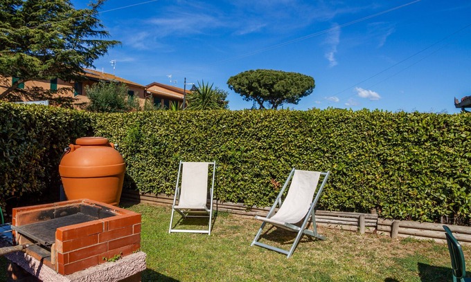 Pian di Rocca Otro | Granja 'Ruggeri - Casa Rosa' con jardín compartido, Wi-Fi y aire acondicionado