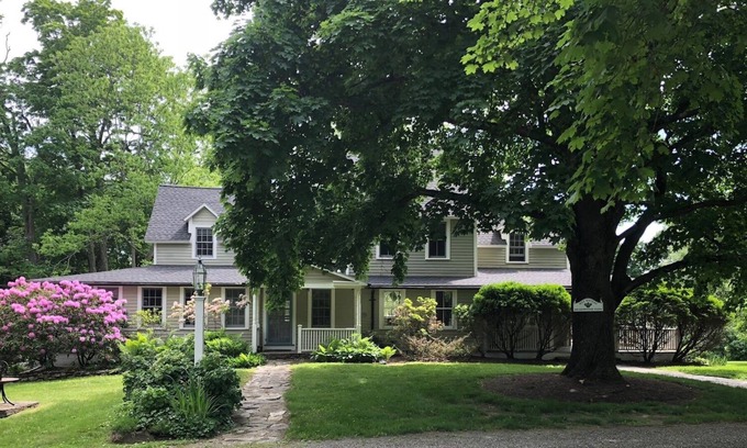 Town of Copake Otro | Farmhouse Estate Pool, Tennis, Pond, Views and Waterfall