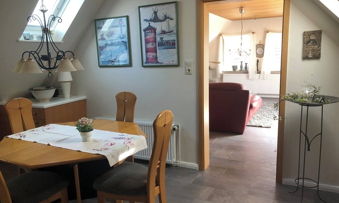 Marienhafe Apartamento | Siéntete bien en un apartamento de 70 metros cuadrados.