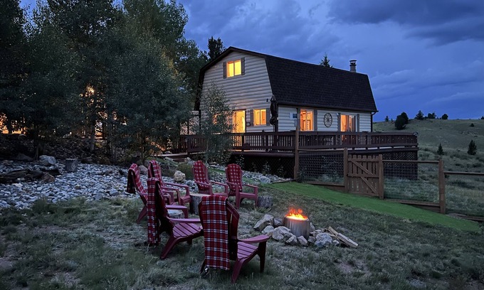 Indian Mountain Cabina | Fenced in Mountain Cabin. Welcome to Camp Loon.