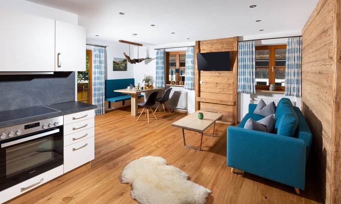 Ramsau bei Berchtesgaden Apartamento | Ferienwohnung Schapbach, 2 Personen, 55 qm, Balkon, Separates Schlafzimmer, Obergeschoss