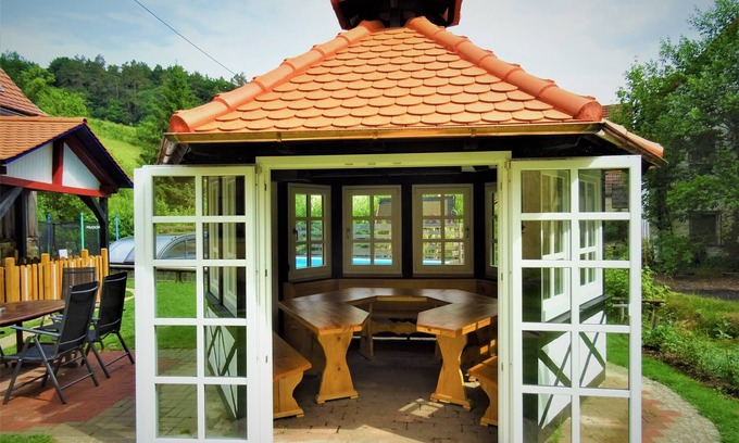 Groenohe Apartamento | Ferienhof Hohe **** FeWo "Hohle Kirche" granja orgánica Suiza Franconia