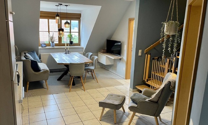 Haundorf Apartamento | Ferienwohnung 8 im Innenhof mit Terrasse