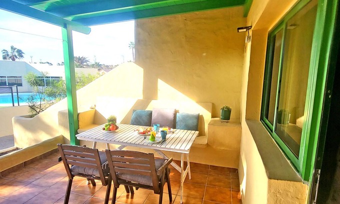 Bahia Calma Apartamento | Ferienwohnung Calma, in Costa Calma, Gemeinschaftspool, Terrasse, Wifi