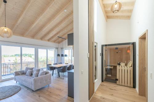 Uehlingen-Birkendorf Apartamento | Ferienwohnung "Schlüchttalblick" mit privater Sauna, Ühlingen-Birkendorf