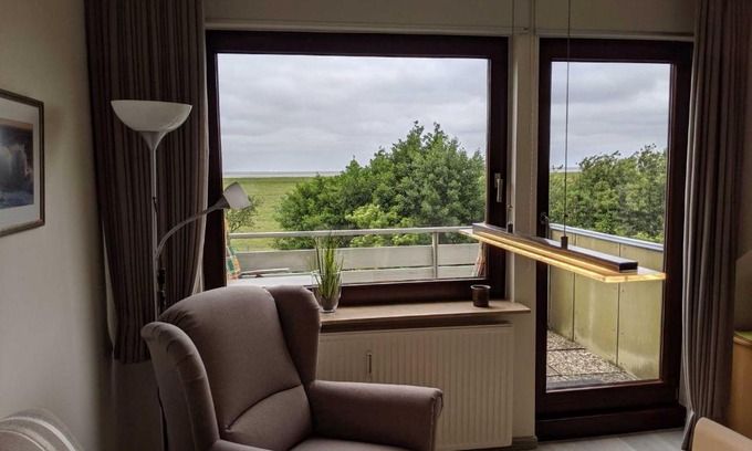 Friedrichskoog-Spitze Apartamento | Ferienwohnung Haus Nordsee mit Mee