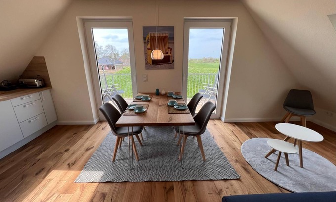 Neßmersiel Apartamento | Ferienwohnung Hafenblick
