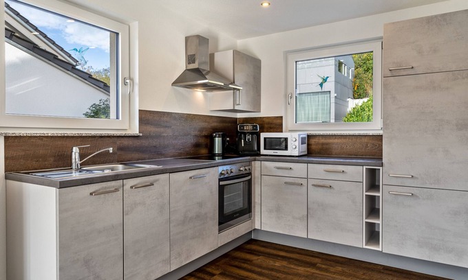 Biederbach Apartamento | Apartamento Kapellenblick 2, 85 metros cuadrados, sin barreras, dos dormitorios, sala de estar y wifi