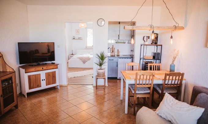 Zudar Apartamento | Ferienwohnung Nr 4 Boddenblick Kanu Natur Rügen
