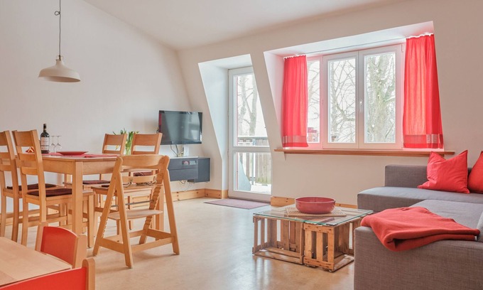 Schwerin Apartamento | Ferienwohnung rot - Urlaub auf dem Biohof